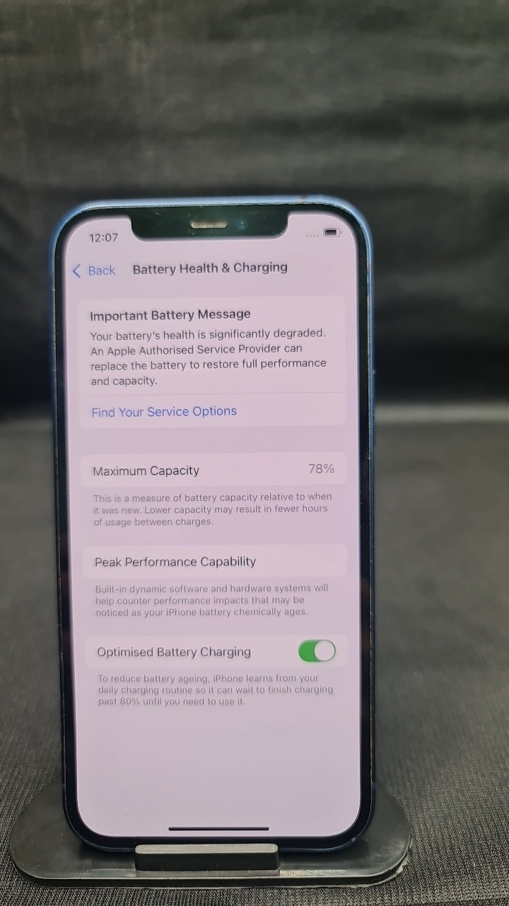 Apple iPhone 12 (4 GB/128 GB) battery_health photo